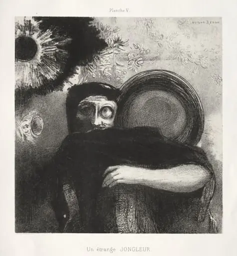 A Strange Juggler, by Odilon Redon