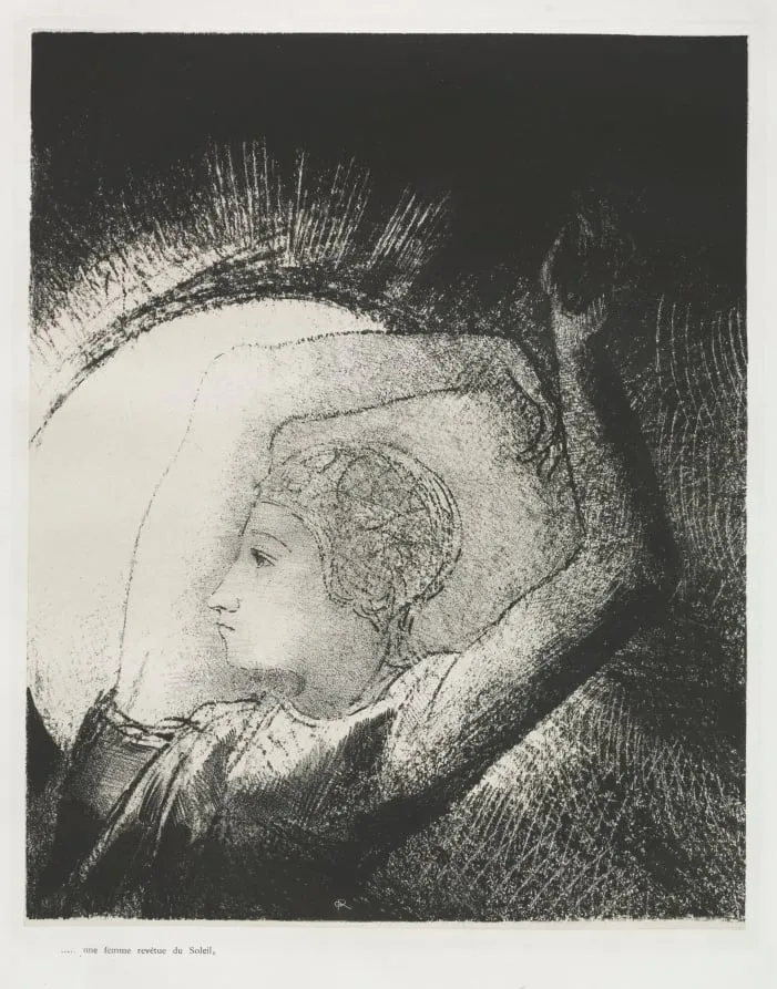 A Woman Clothed with the Sun, by Odilon Redon, 1899