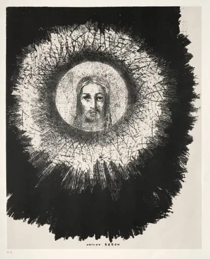 And In the Very Disk of the Sun Shines the Face of Jesus Christ, by Odilon Redon