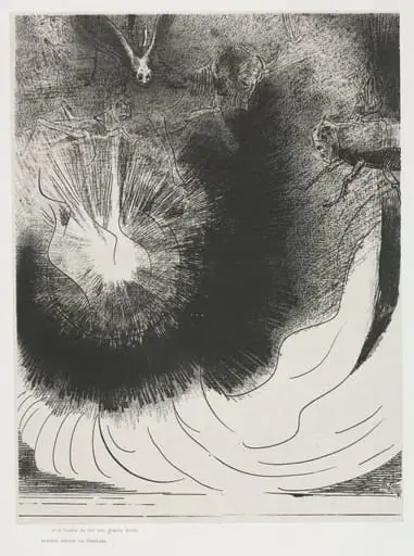 And There Fell a Great Star from Heaven, Burning as it were a Lamp, by Odilon Redon