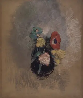 Anemones and Tulips, by Odilon Redon, 1902