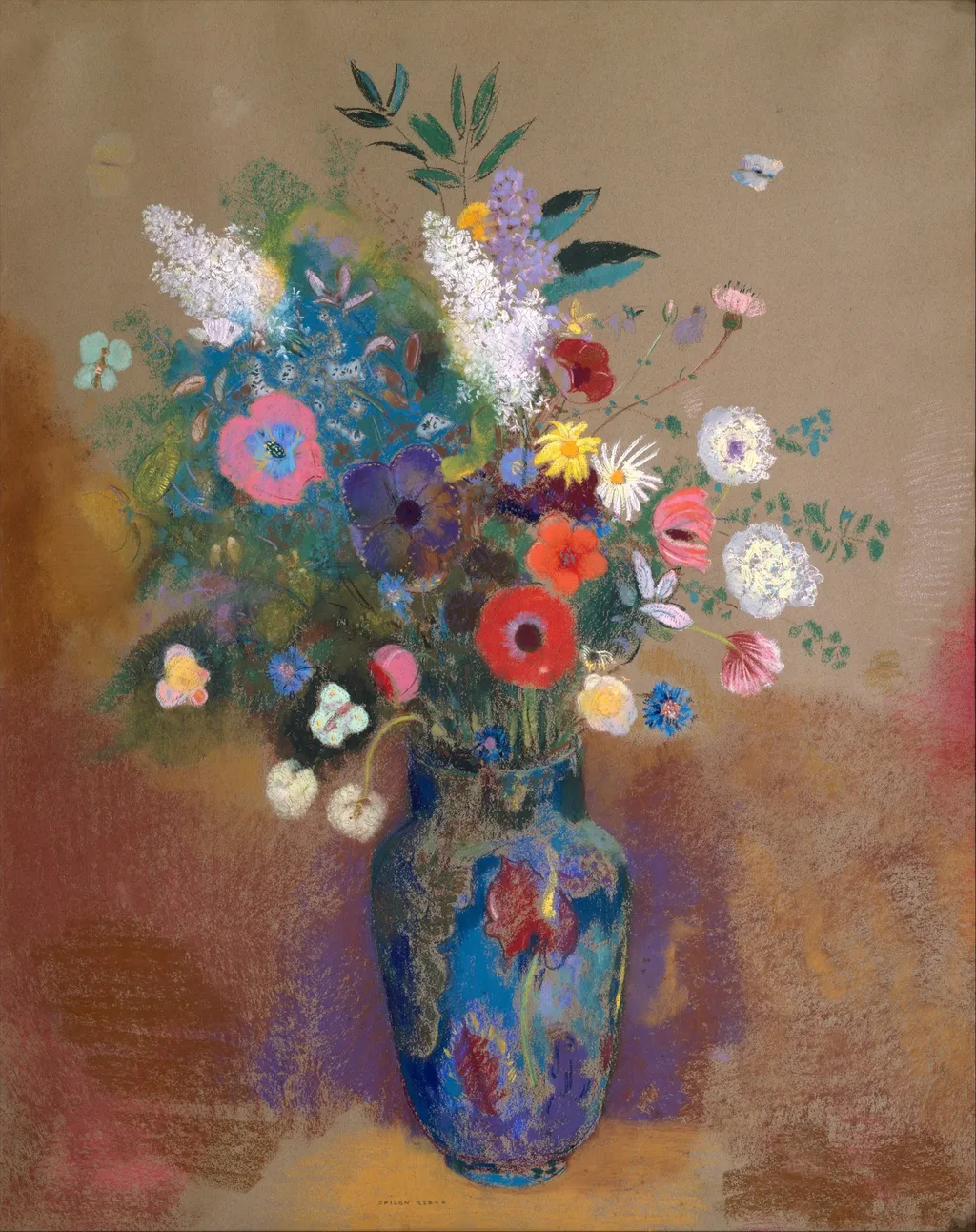 Bouquet of Flowers, by Odilon Redon, unspecified, 1902