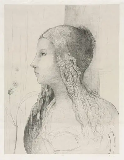 Brünnhilde in Twilight of the Gods, by Odilon Redon