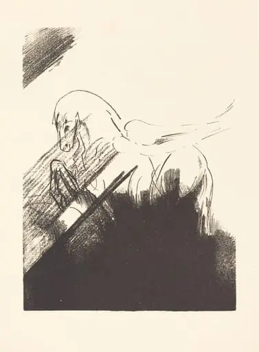 Cheval aile (Winged Horse), by Odilon Redon