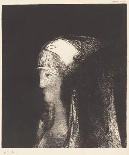 Druidesse, by Odilon Redon