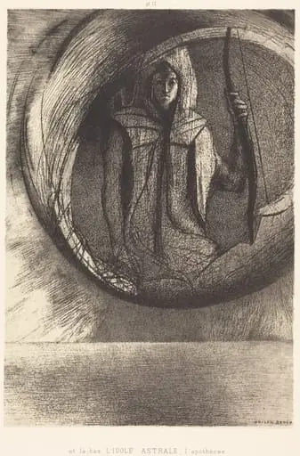 Et la-bas l'idole astrale, l'Apotheose (And beyond, the star idol, the apotheosis), by Odilon Redon