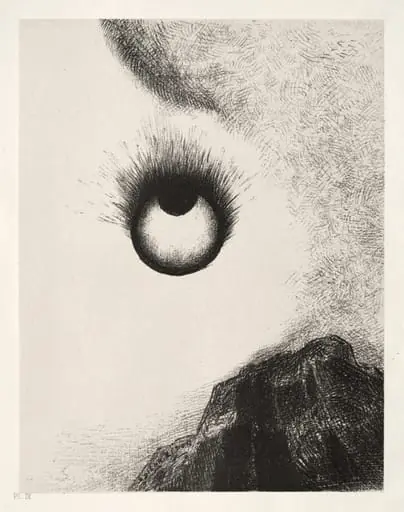 Everywhere Eyeballs are Aflame, by Odilon Redon