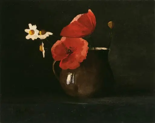 Flowers: Poppies and Daisies, by Odilon Redon