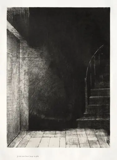 I Saw a Flash of Light, Large and Pale, by Odilon Redon