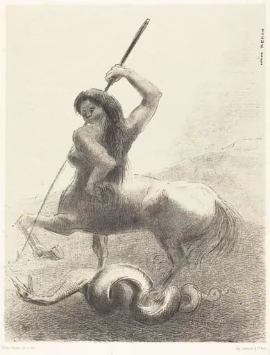 Il y eut des luttes et des vaines victoires (There were struggles and vain victories), by Odilon Redon