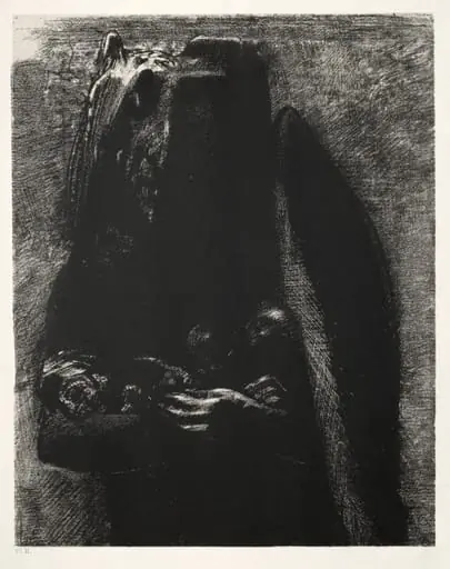 It Is the Devil, Bearing Beneath His Two Wings the Seven Deadly Sins, by Odilon Redon
