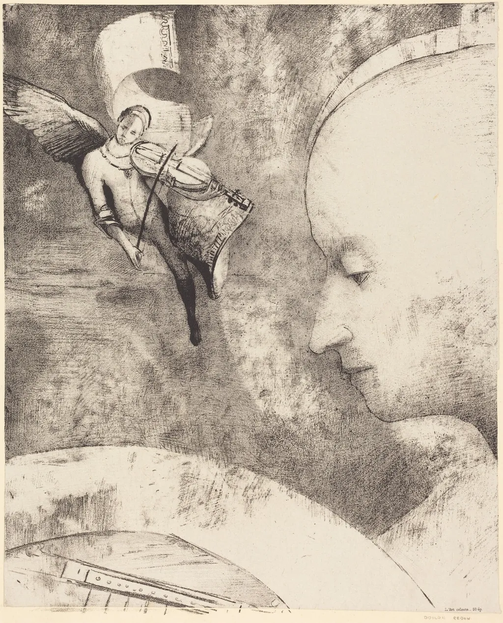 L'Art Celeste (The Celestial Art), by Odilon Redon, ink, 1894