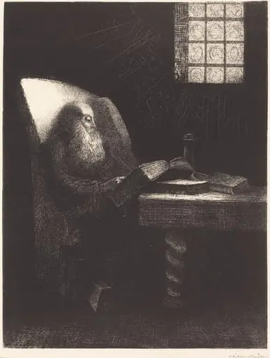 Le Liseur (The reader), by Odilon Redon
