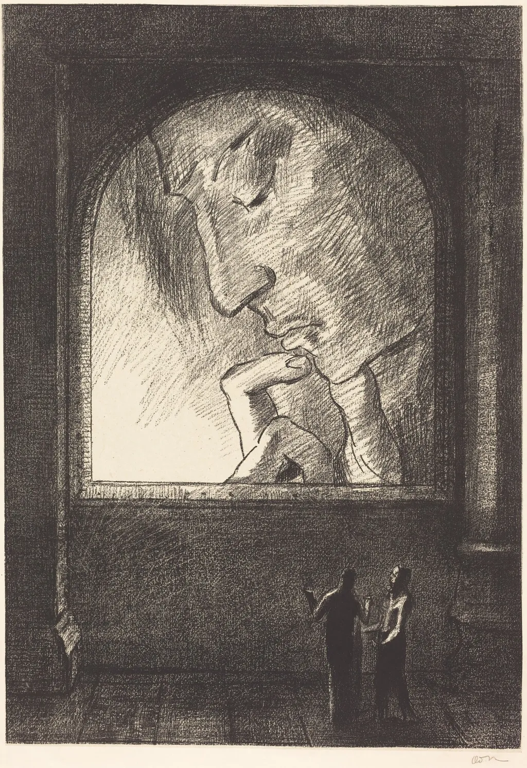 Lumiere (Light), by Odilon Redon, ink, 1893