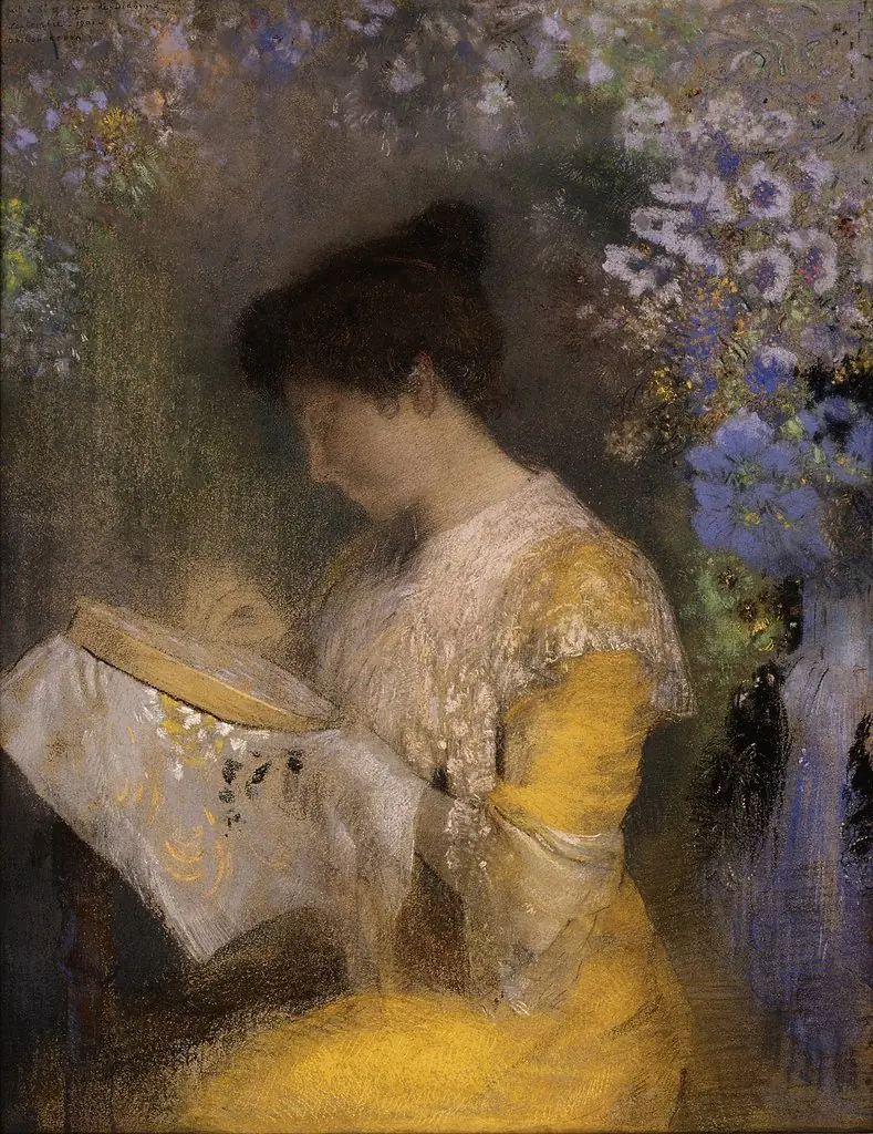 Madame Arthur Fontaine (Marie Escudier, born 1865), by Odilon Redon