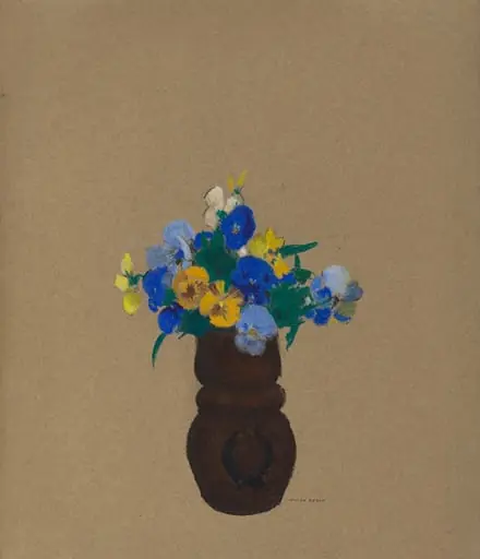 Pansies, by Odilon Redon