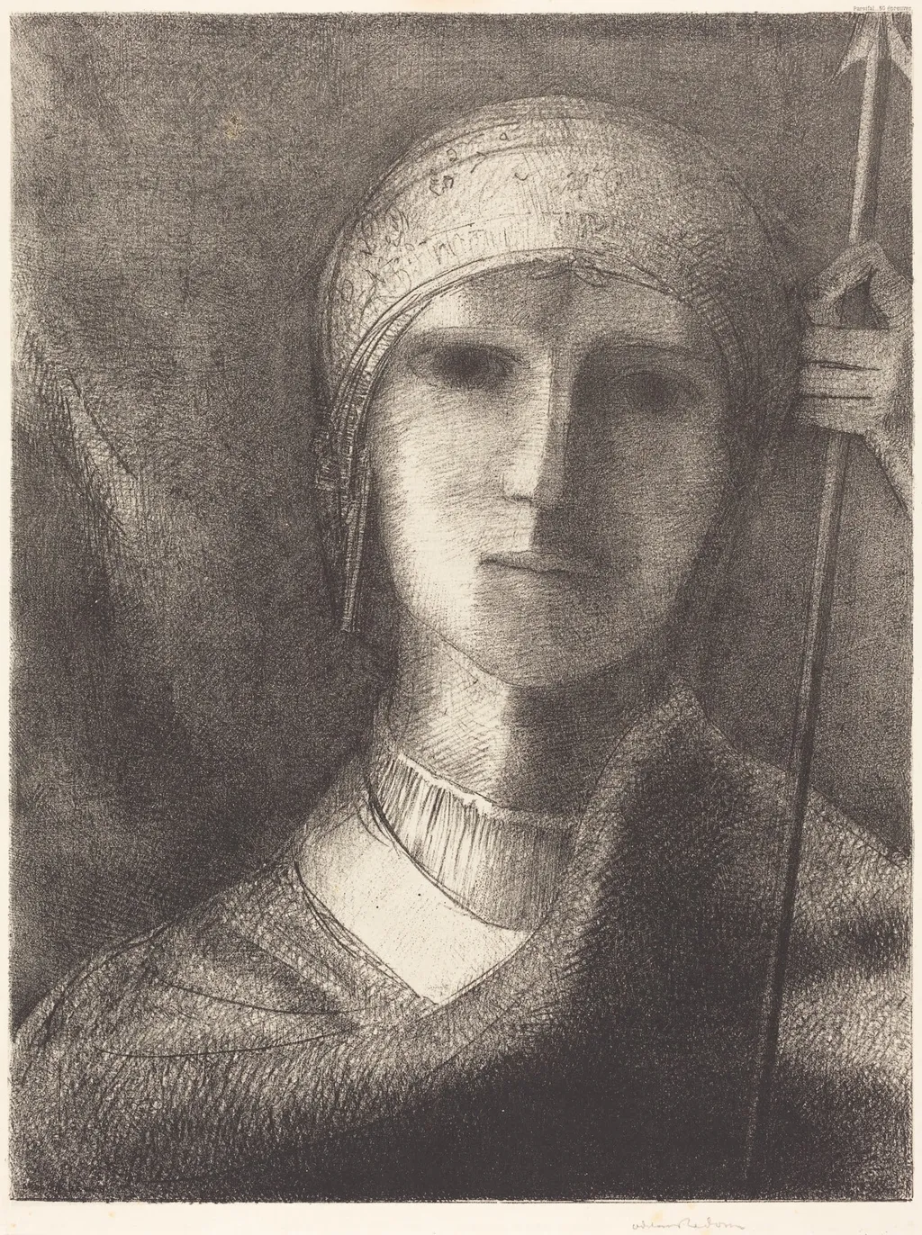 Parsifal, by Odilon Redon, ink, 1892