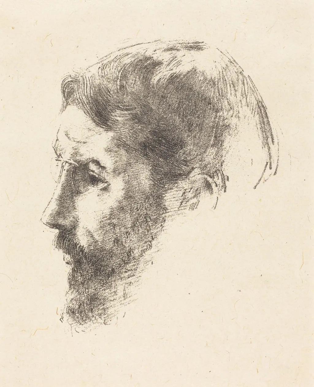 Pierre Bonnard, by Odilon Redon, ink, 1900