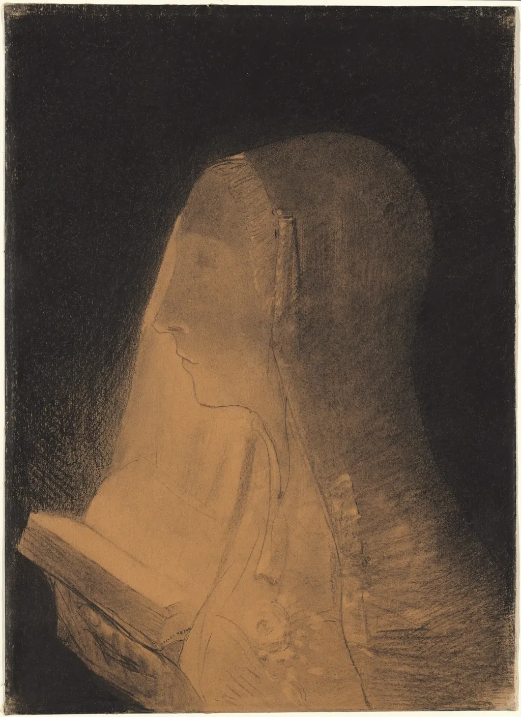 The Book of Light, by Odilon Redon, charcoal, 1893