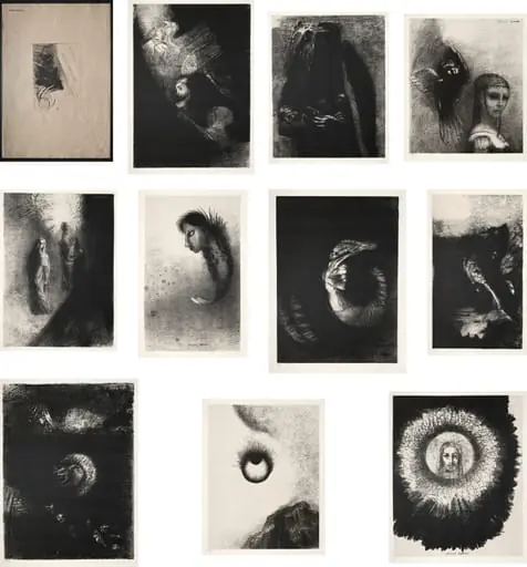 The Temptation of Saint Anthony (First Series), by Odilon Redon