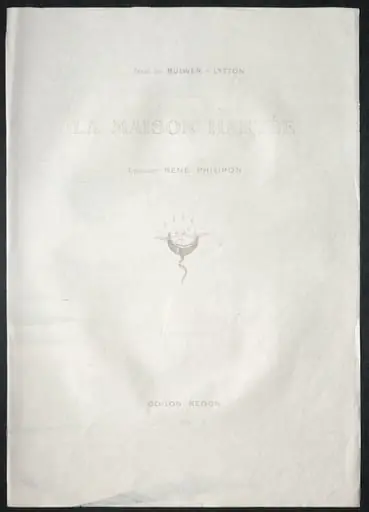 Title Plate, by Odilon Redon