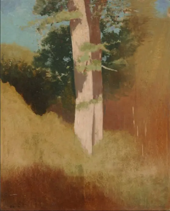 Trees in the Blue Sky, by Odilon Redon