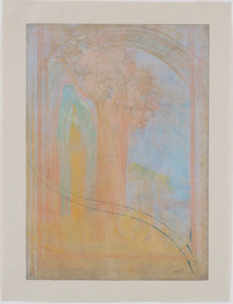 Untitled, by Odilon Redon, pastel, 1902