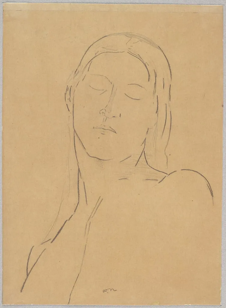Untitled, by Odilon Redon, crayon, 1890