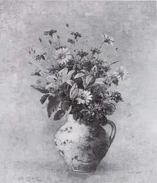 Vase de fleurs, by Odilon Redon, 1915