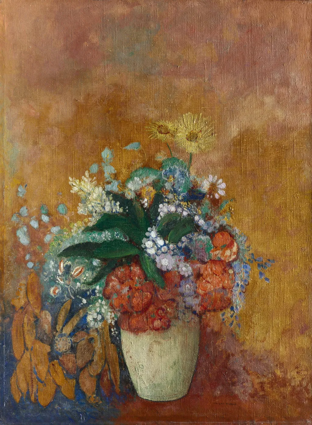 Vase of Flowers, by Odilon Redon, unspecified, 1905
