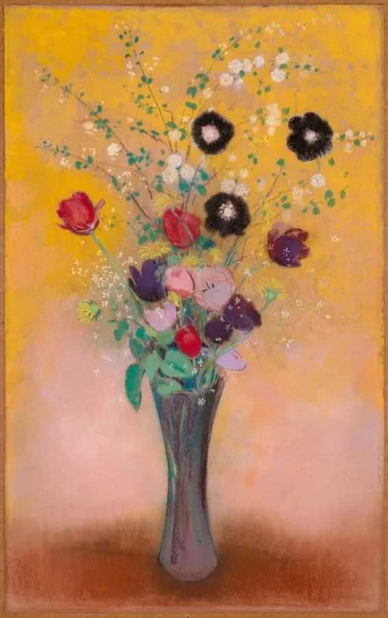 Vase of Flowers, by Odilon Redon, 1916