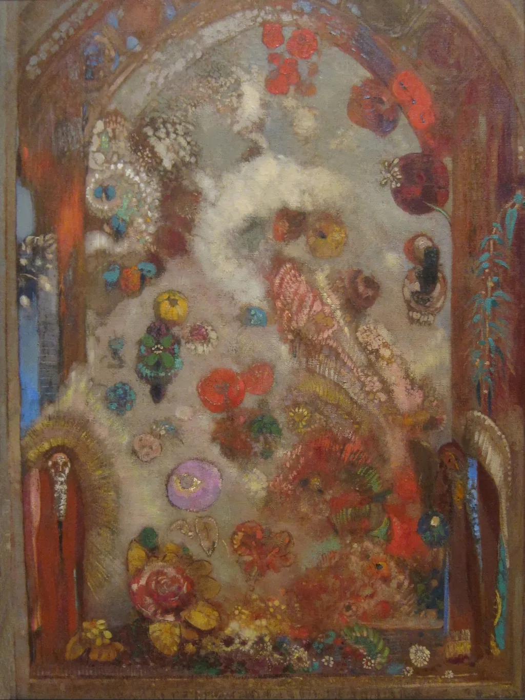 Window, by Odilon Redon, oil, 1907