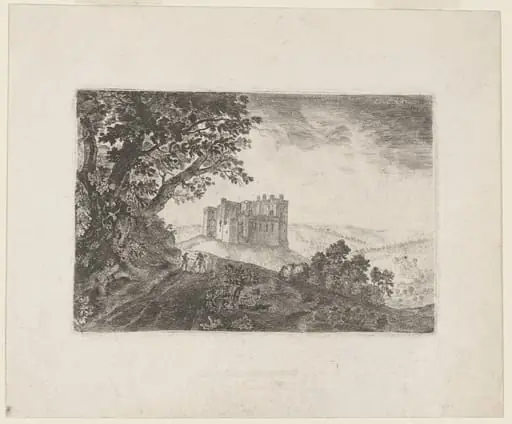 Crichton Castle from the Northeast, by of Eldin, John Clerk
