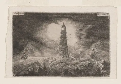 Eddystone Lighthouse, by of Eldin, John Clerk