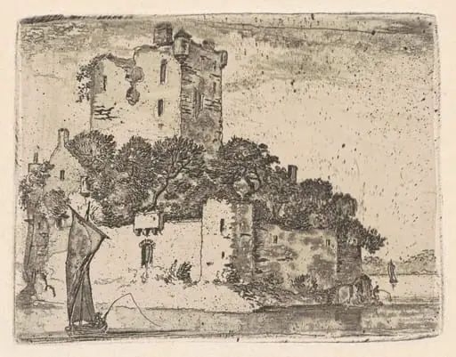 Loch Orr Castle, by of Eldin, John Clerk