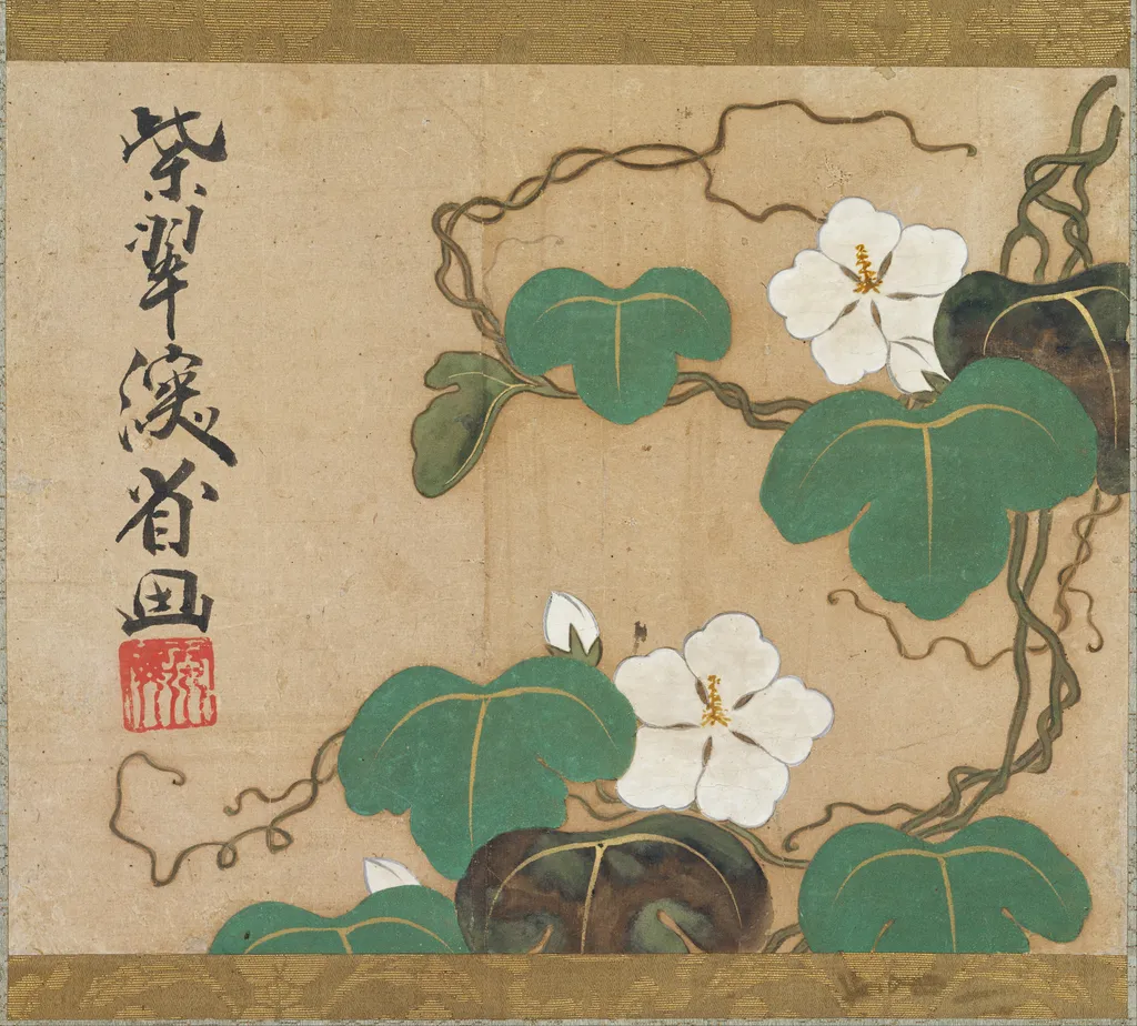 Evening Glories, by Ogata Kenzan, unspecified