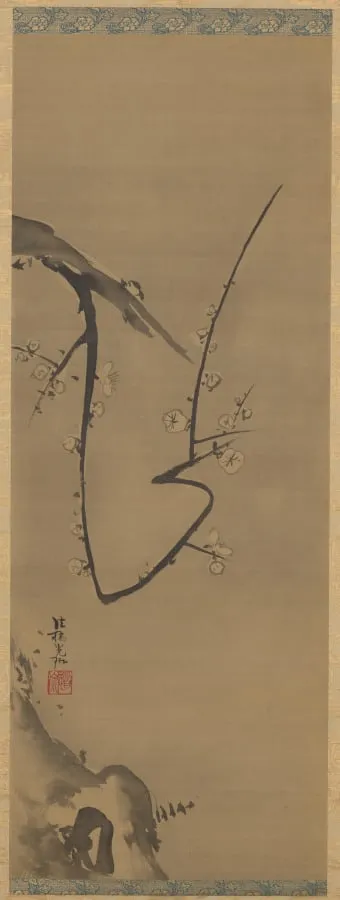 Plum Tree, by Ogata Kōrin, unspecified, 1700