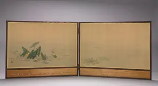 Fish in a Lotus Pond, by Ōhara Donshū, 1804