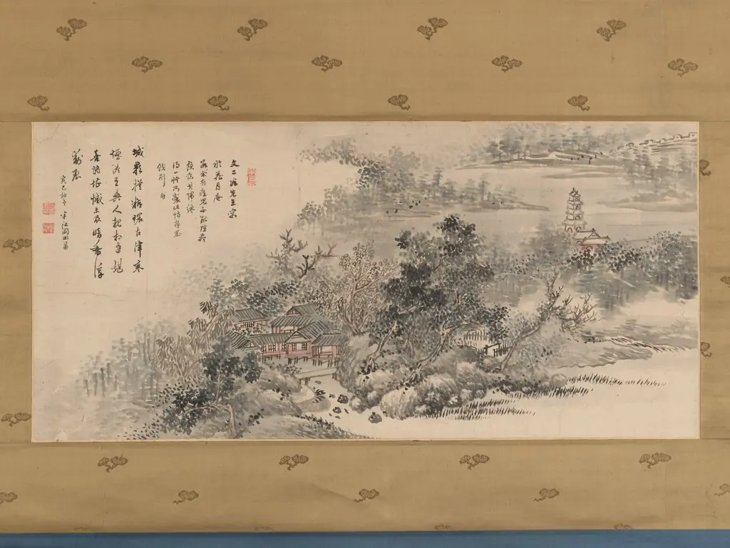 Farewell Gift to Tani Bunji, by Okada Hankō