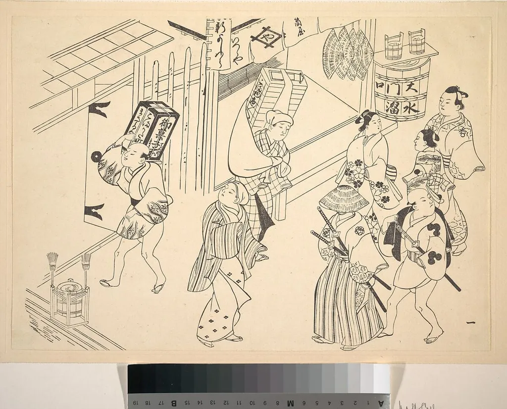 Untitled, by Okumura Masanobu, ink
