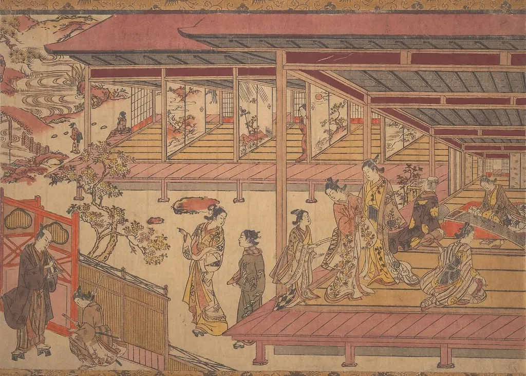 Untitled, by Okumura Masanobu, ink, 1738