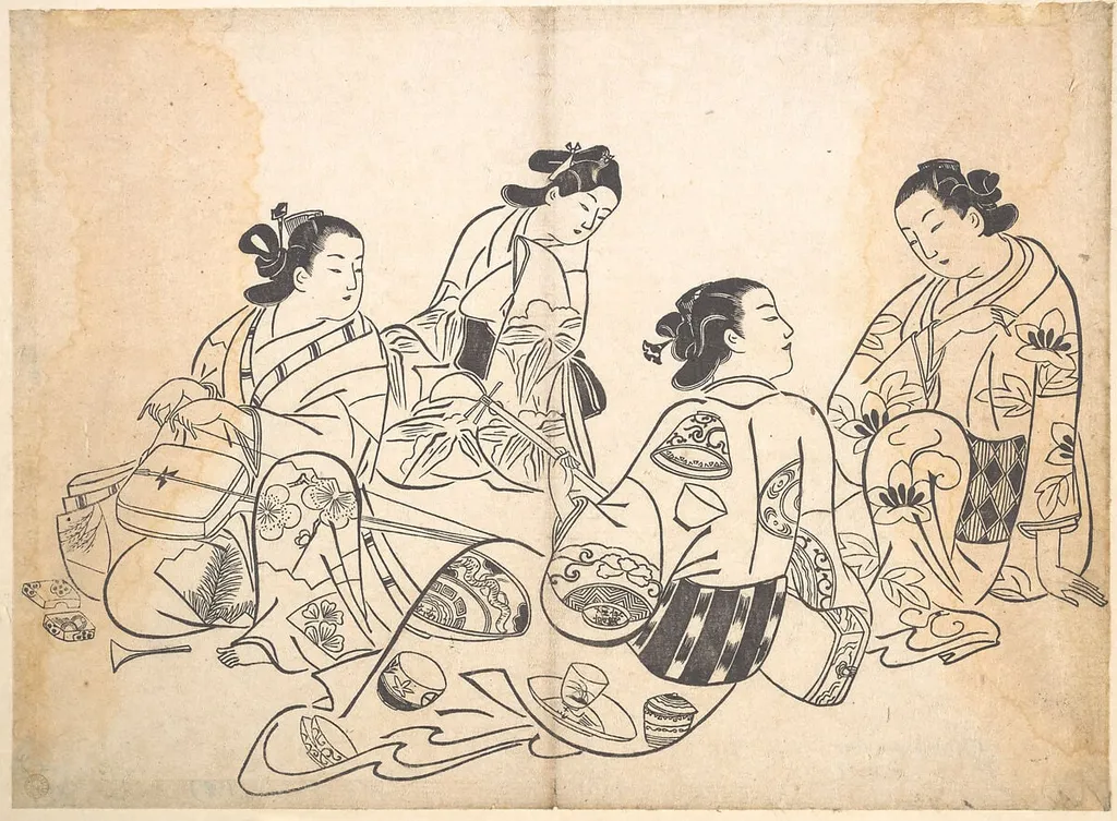 Untitled, by Okumura Masanobu, ink, 1706