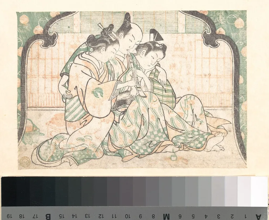 Untitled, by Okumura Masanobu, ink, 1749