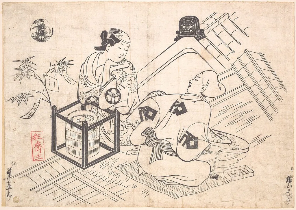 Untitled, by Okumura Masanobu, ink, 1709