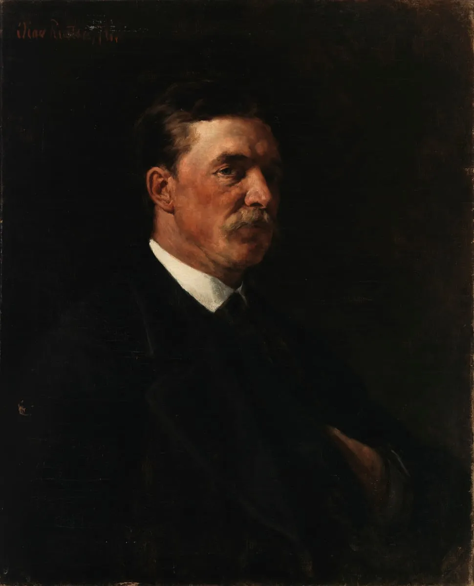 Hjalmar Munsterhjelmin muotokuva, by Olav Rusti, unspecified