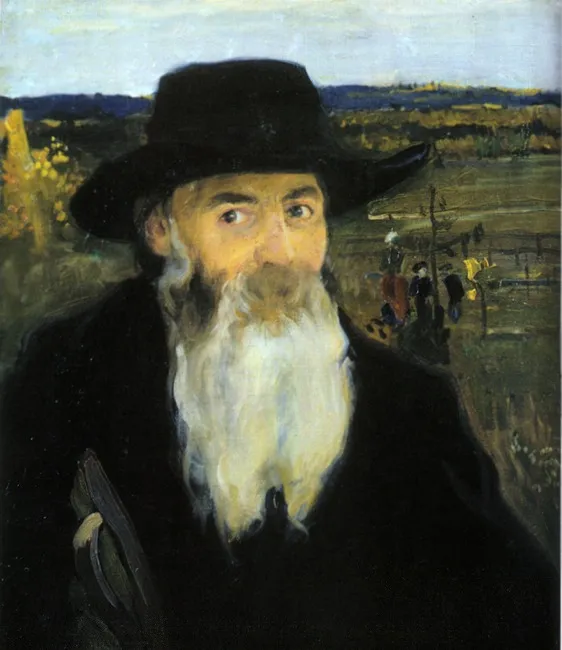 Старий вчитель. Портрет Миколи Мурашка, by Oleksandr Murashko, oil, 1906