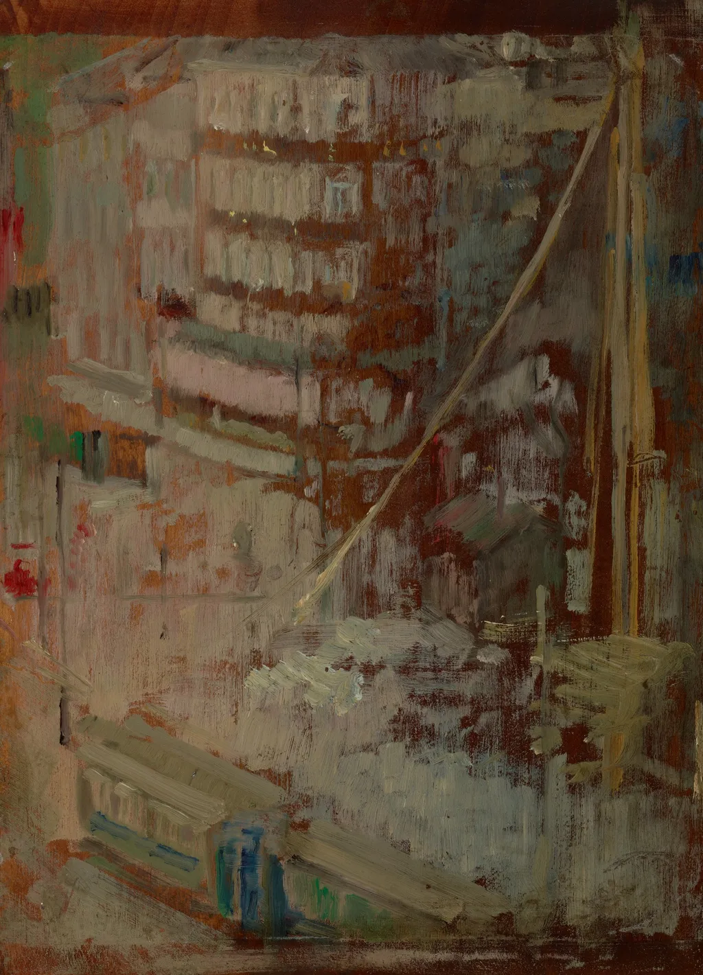 Motif from Paris, by Olga Boznańska, oil, 1907