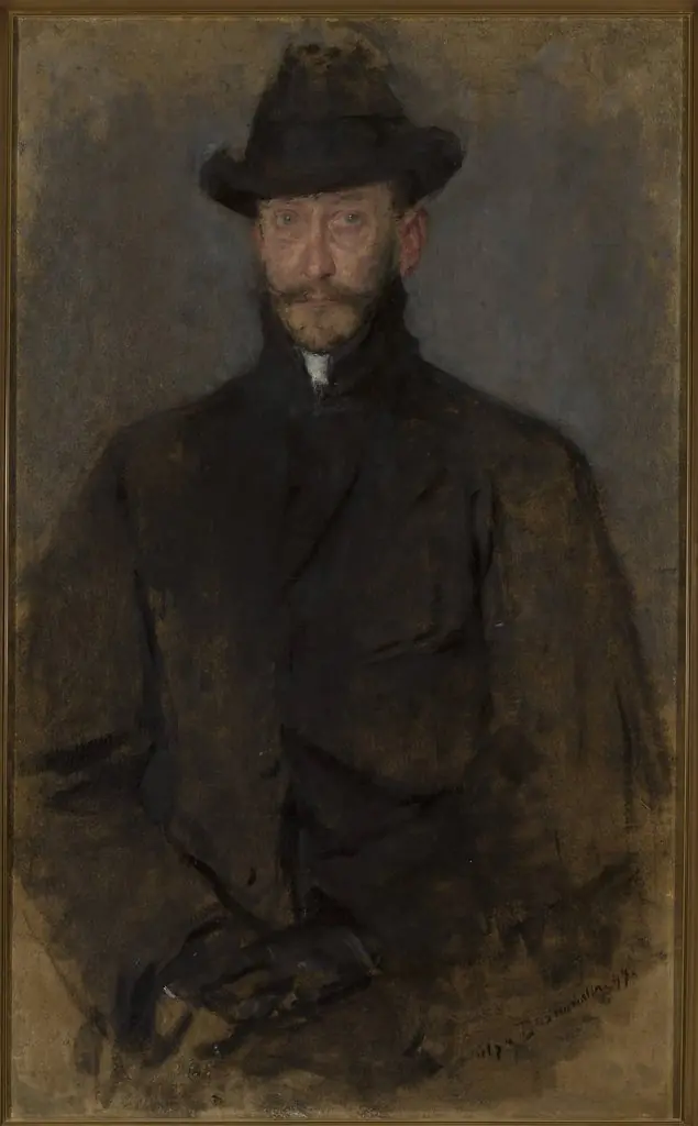 Portrait of Antoni Kamieński (1860/1861–1933), painter, by Olga Boznańska