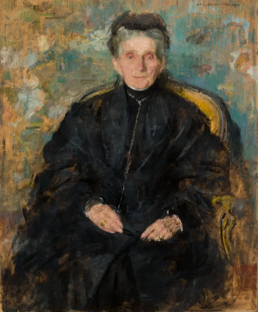 Portrait of Jadwiga Sapieżyna née Sanguszko, by Olga Boznańska