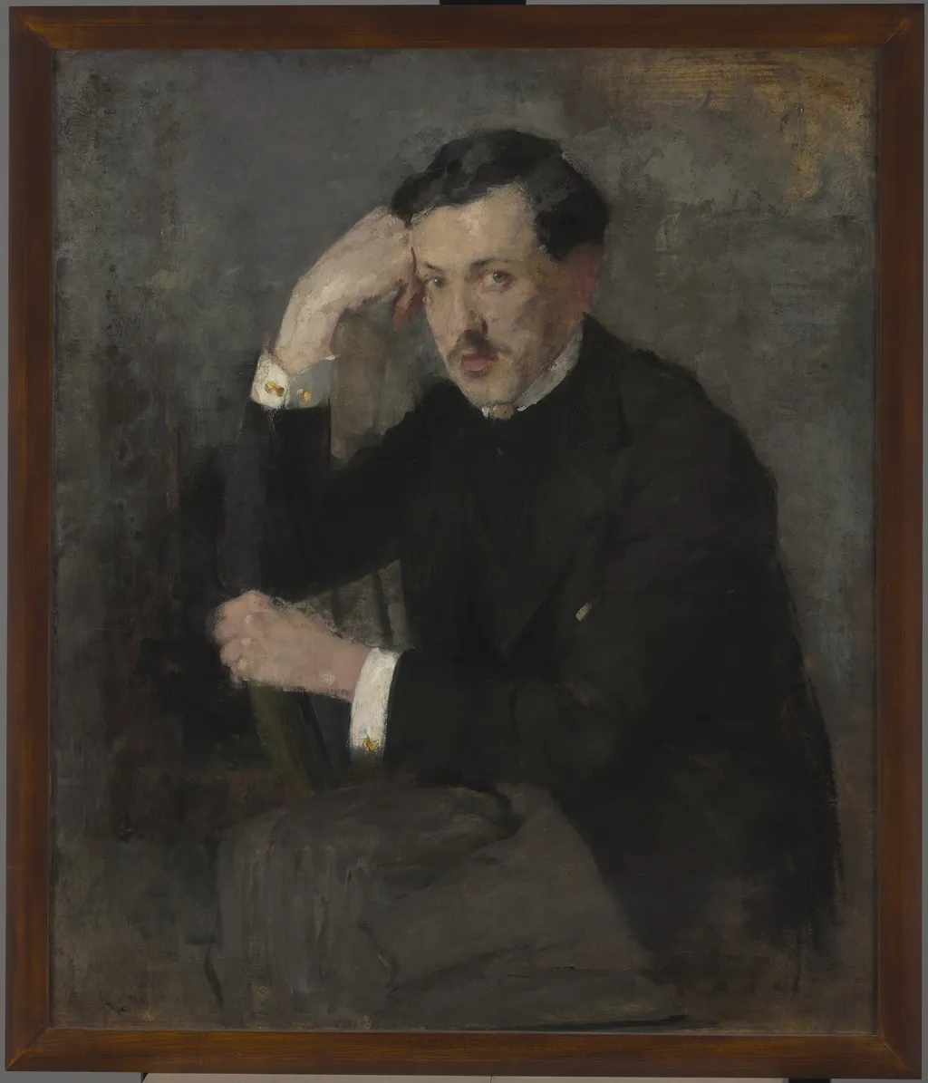 Portrait of Józef Czajkowski – two-sided painting, by Olga Boznańska, unspecified, 1898